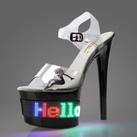 A-63 Divine Selection Led Dance Heels