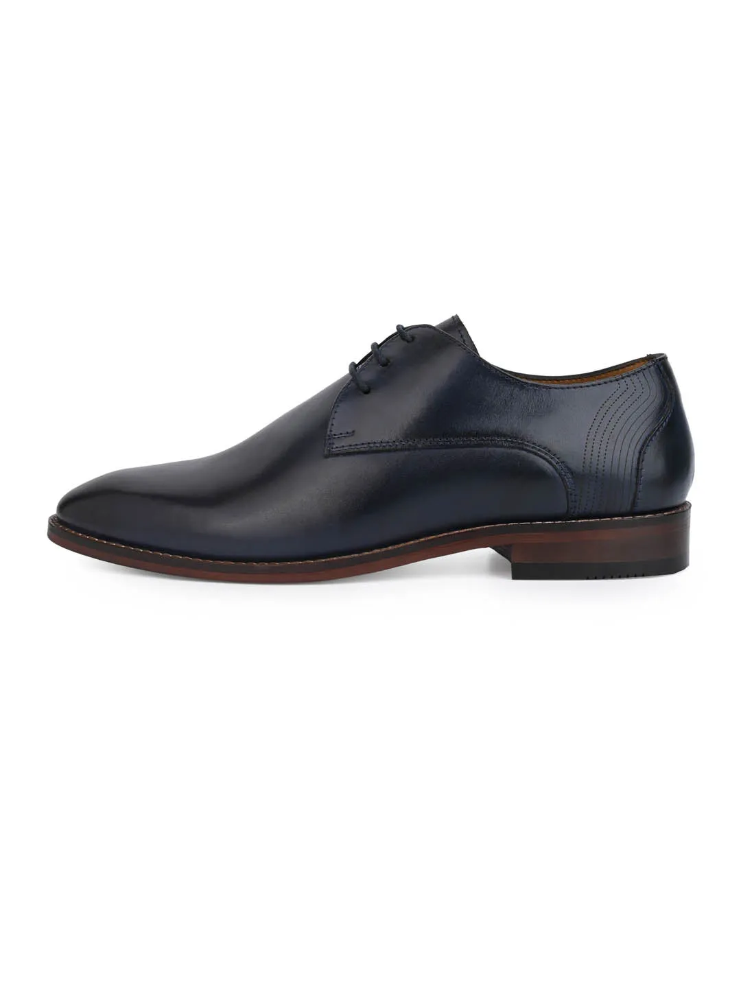 Alberto Torresi Genuine Leather Black Formal Derby Shoes