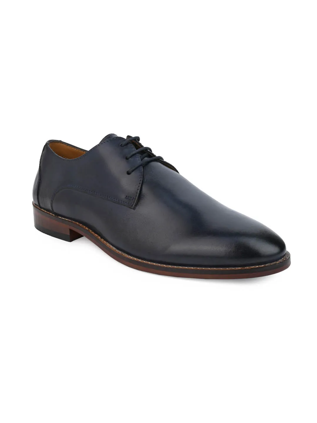 Alberto Torresi Genuine Leather Black Formal Derby Shoes