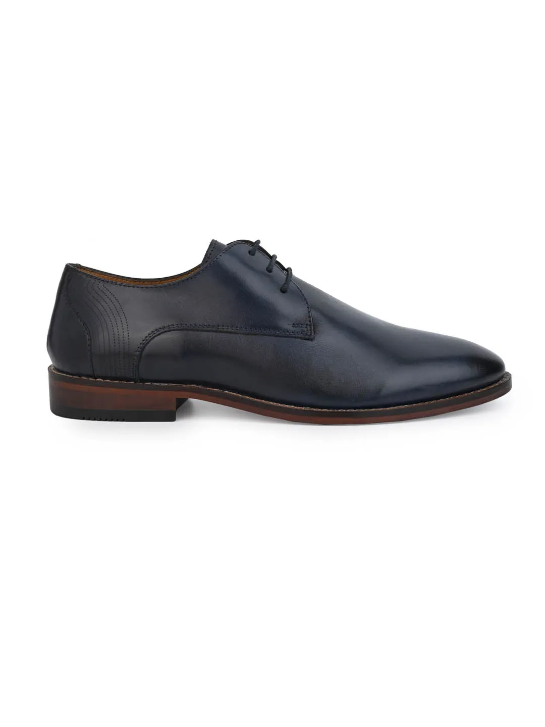 Alberto Torresi Genuine Leather Black Formal Derby Shoes