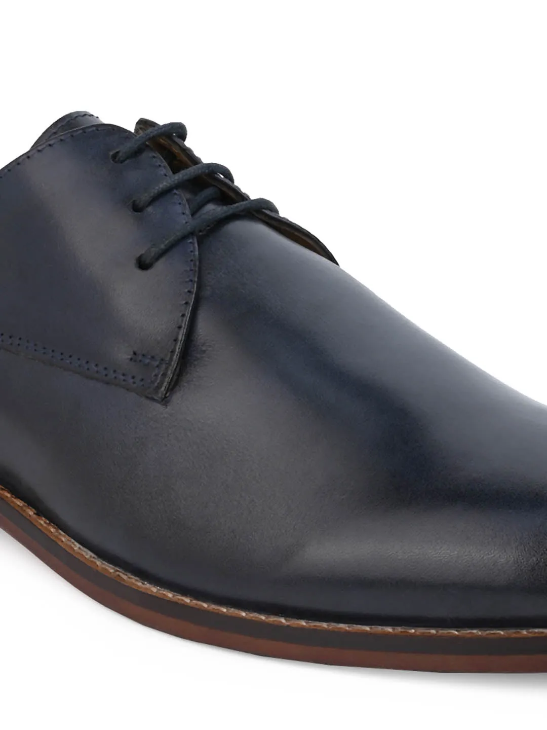 Alberto Torresi Genuine Leather Black Formal Derby Shoes