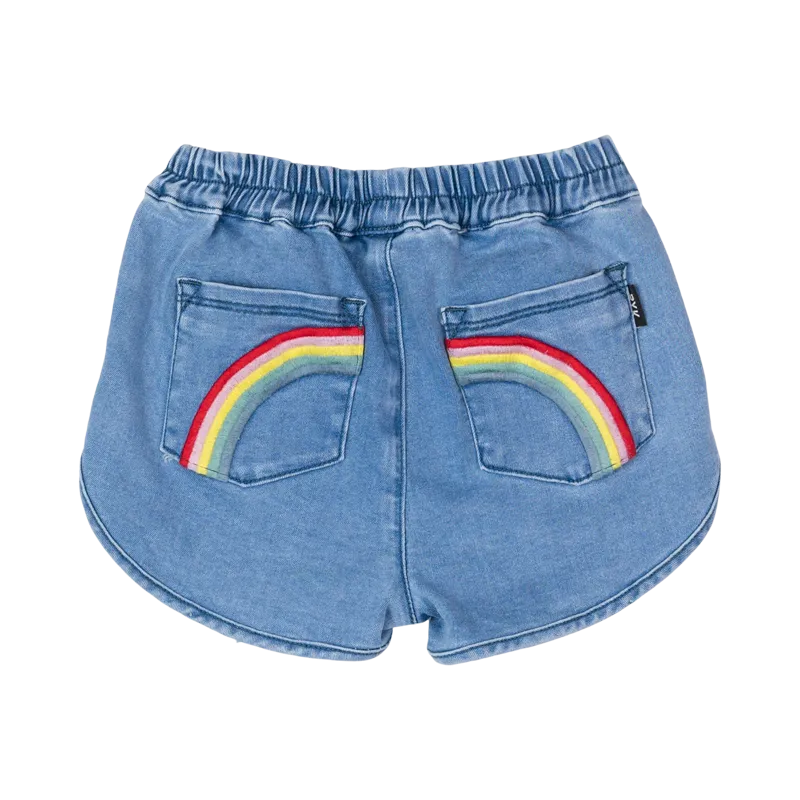 Chambray Rainbow Shorts
