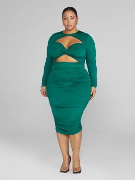Daniela Cutout Ruched Dress