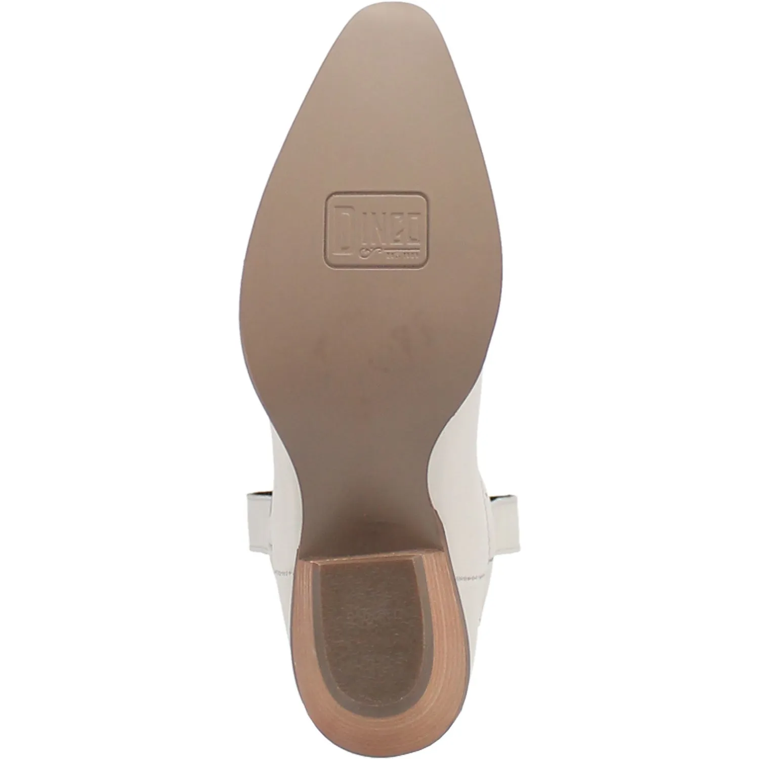 Dingo Womens Star Struck Bootie White Leather Fashion Boots