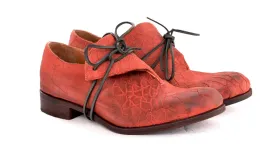 Foldover Shoe  |  Red Crazed