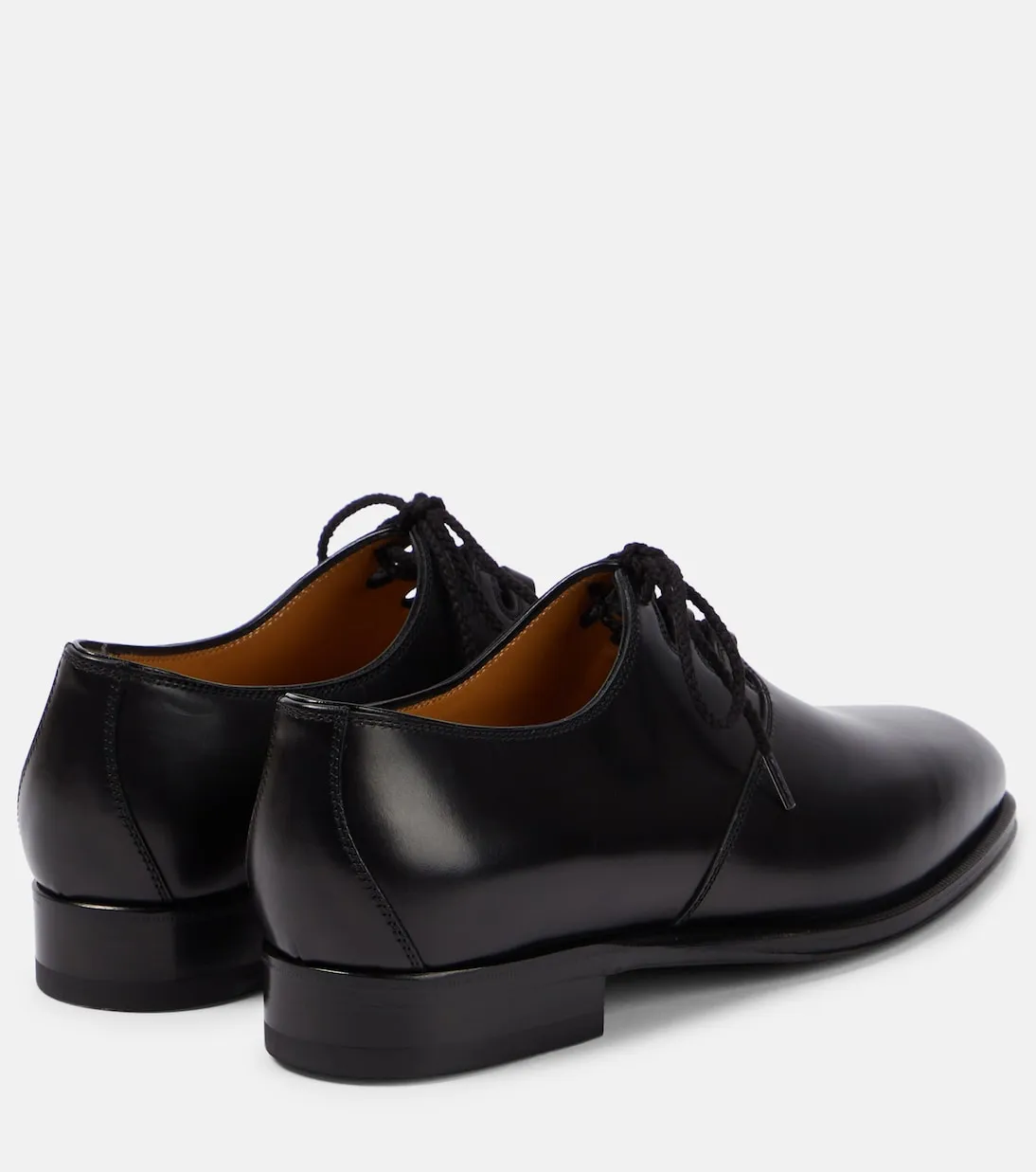 Grant The Row leather derby shoes, black