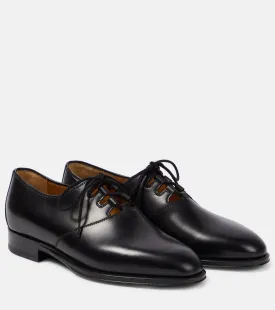 Grant The Row leather derby shoes, black