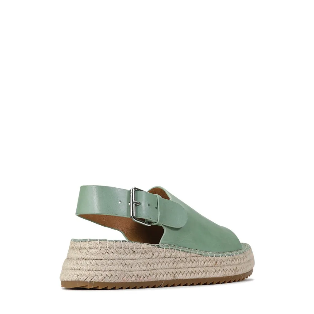 LAROS ESPADRILLES LEATHER SANDAL