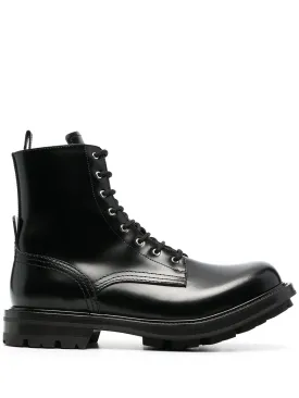 Leather ankle boots