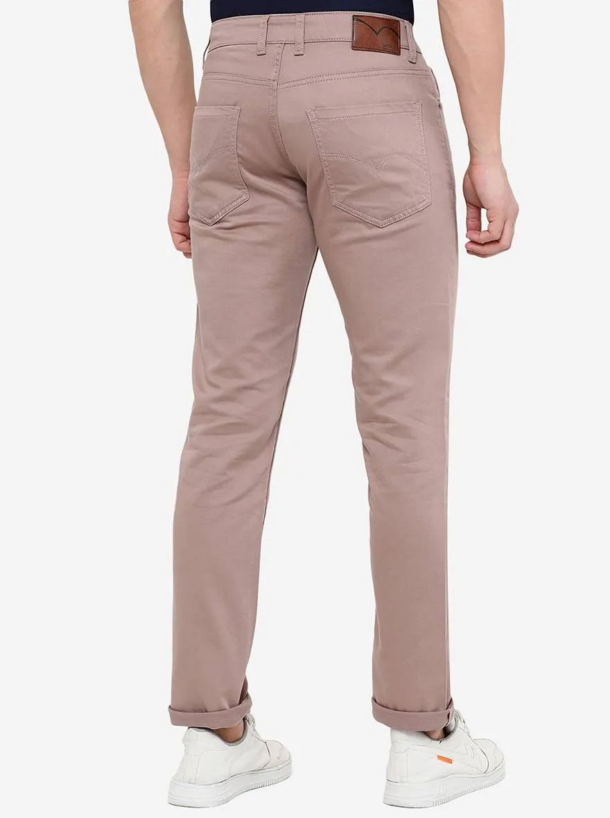 Light Pink Washed Slim Fit Jeans | JadeBlue