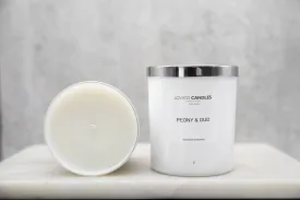 Luxury White Candle - Peony & Oud