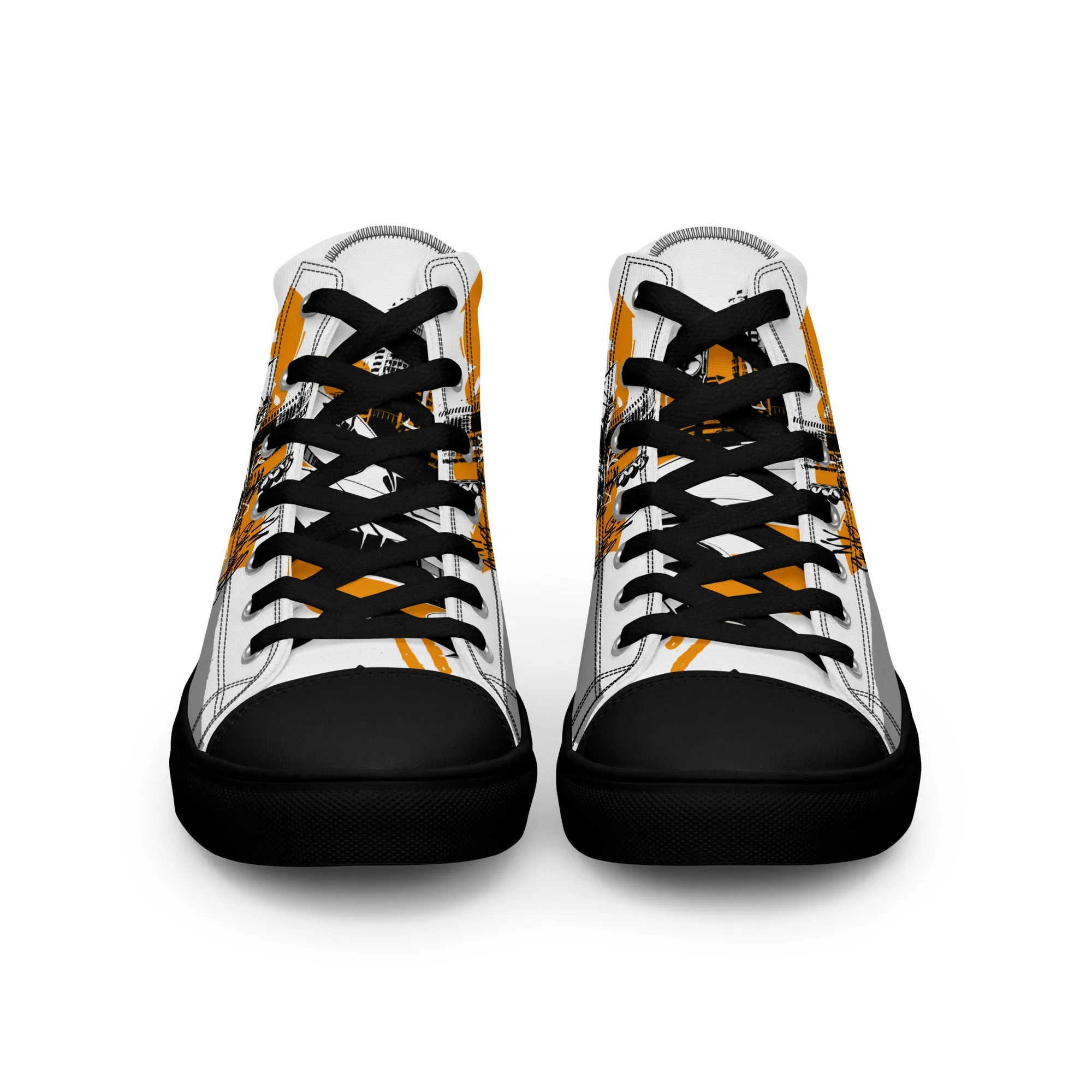 Men’s high top canvas shoes -Racing car
