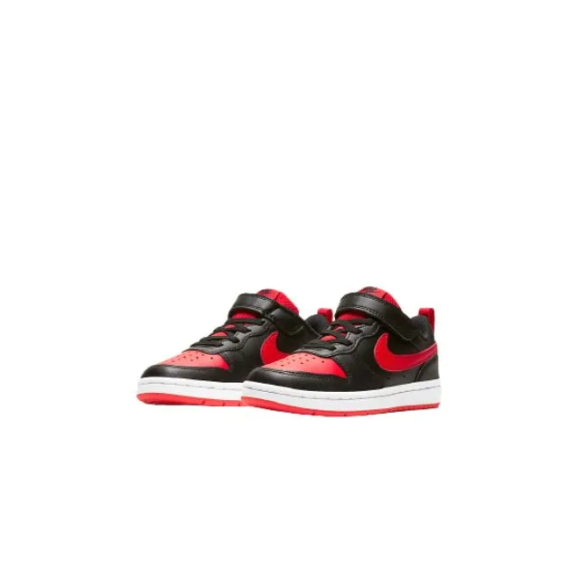 Nike Court Borough  Kids Lifestyle Shoes Black/Red