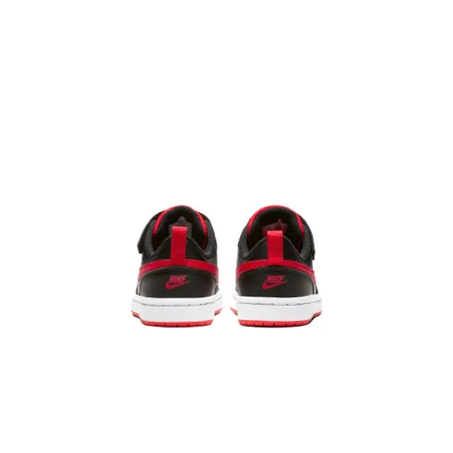 Nike Court Borough  Kids Lifestyle Shoes Black/Red