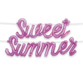 Pink Candy & Ice Cream "Sweet Summer" Plastic Jelly Balloon Banner Kit Decoration
