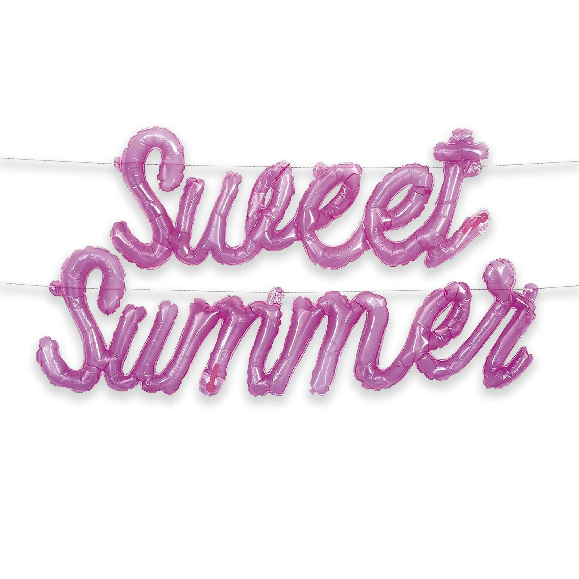 Pink Candy & Ice Cream "Sweet Summer" Plastic Jelly Balloon Banner Kit Decoration