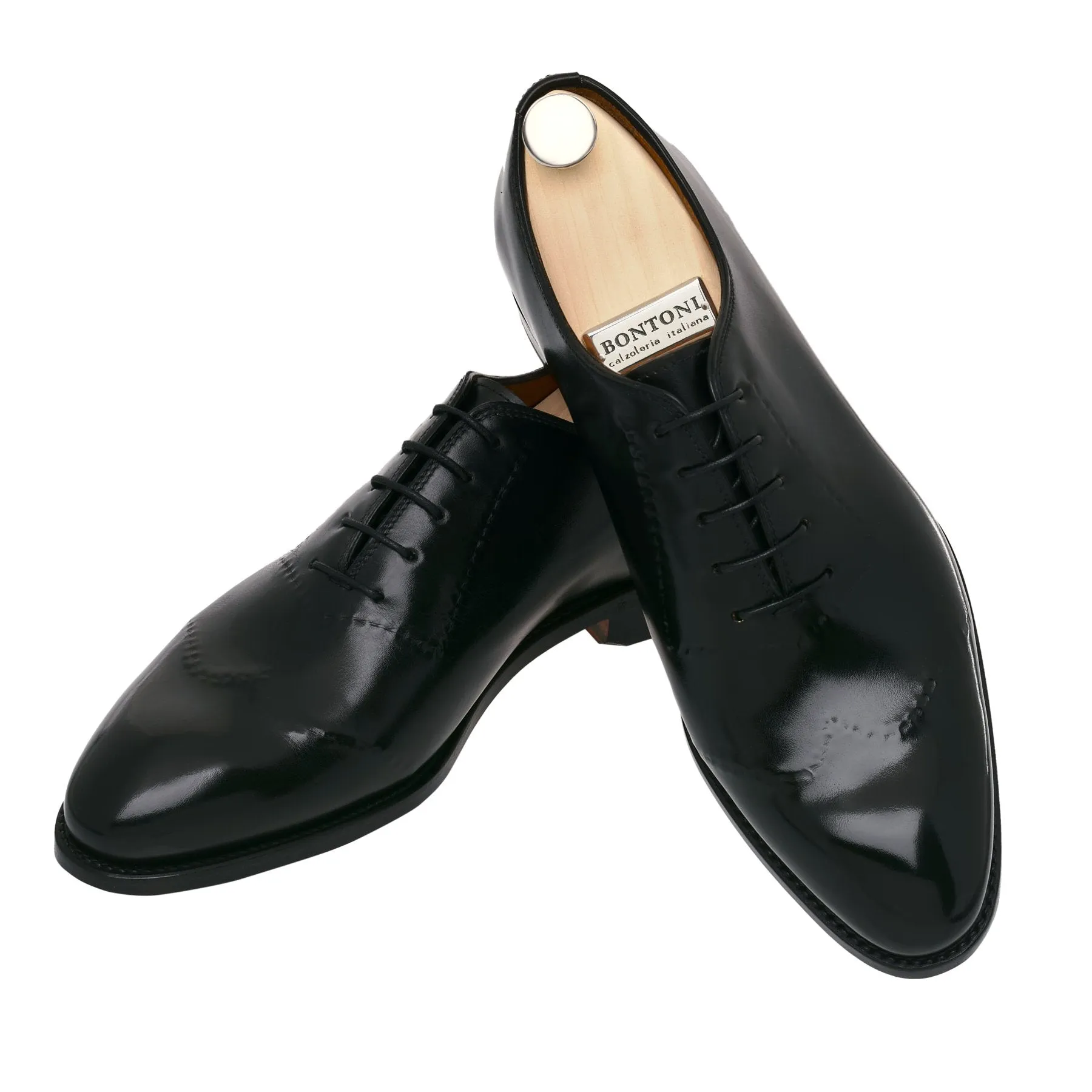 "Vittorio II" Five-Eyelet Wholecut Balmoral with Reverse Stitched Details