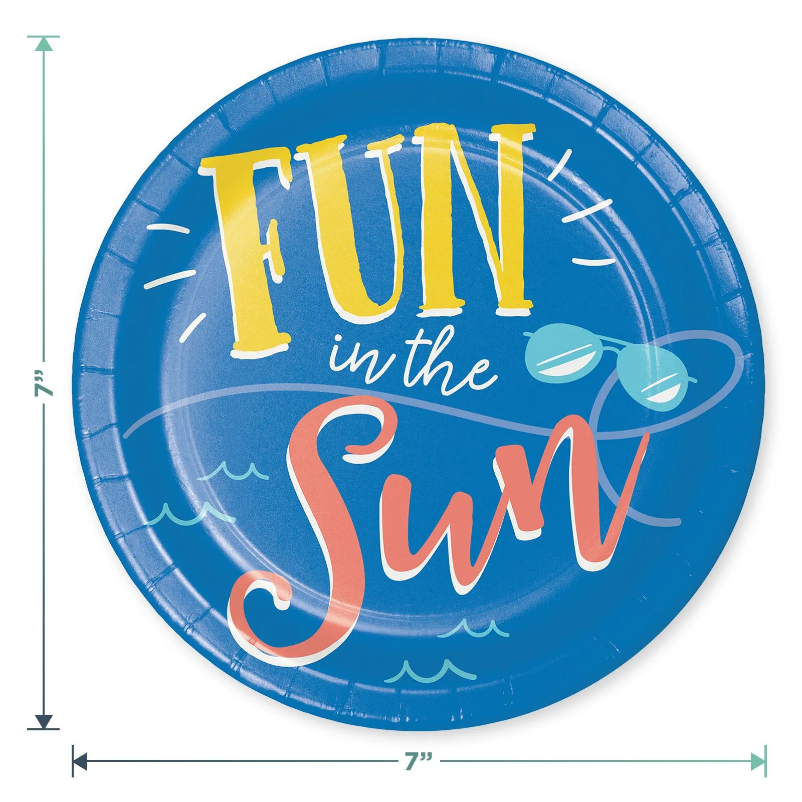 Summer Party Fun Sayings Paper Dessert Plates, Napkins, and Forks (Serves 16)