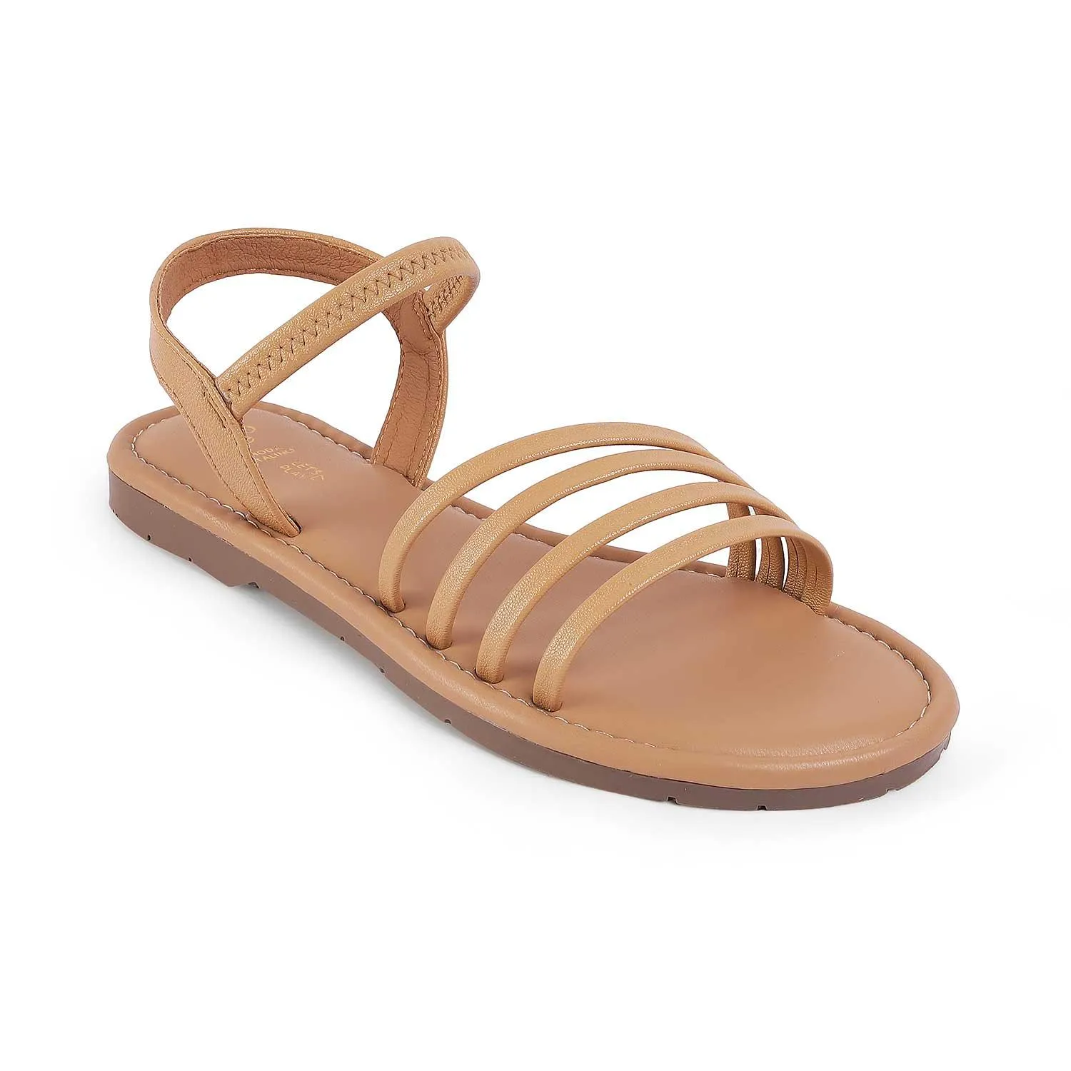 Tresmode Flastrip Beige Women's Casual Flats